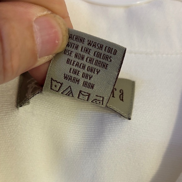 Cubavera white Large Short Sleeve Shirt with Embroidery - Picture 6 of 7